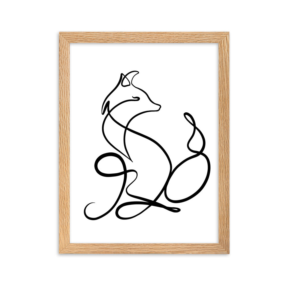 The Fox - Framed Art Print