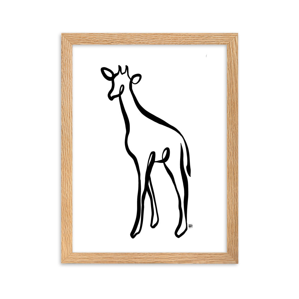 The Giraffe - Framed Art Print