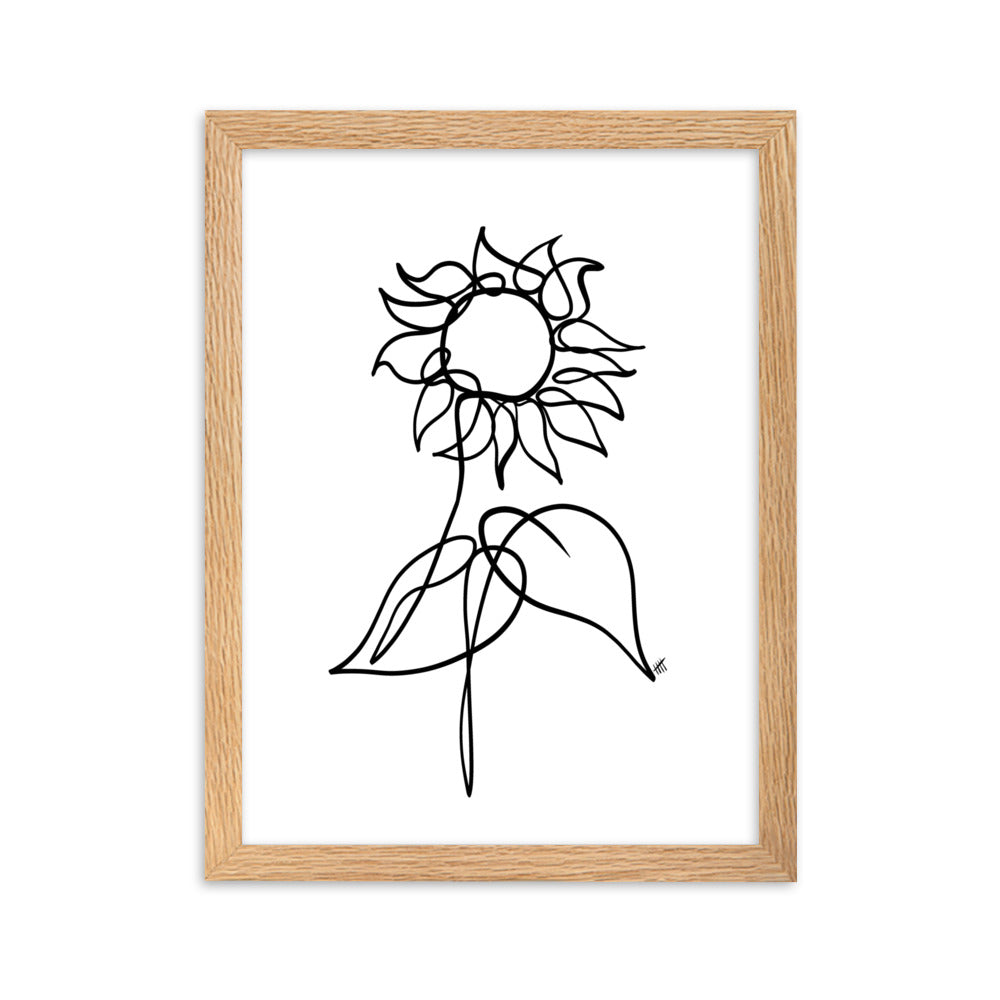 The Sunflower - Framed Art Print