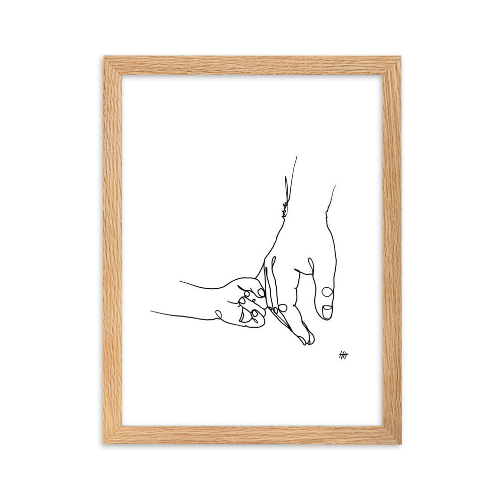 Father and Daughter - Framed Art Print