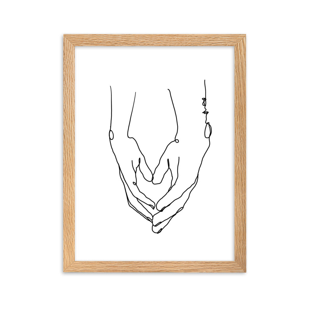 Heart in Your Hands - Framed Art Print