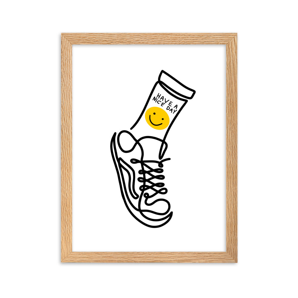 Have A Nice Day - Framed Art Print