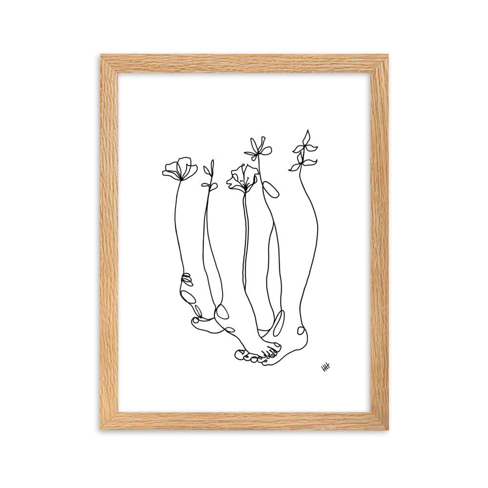 Tippy Toes - Framed Art Print