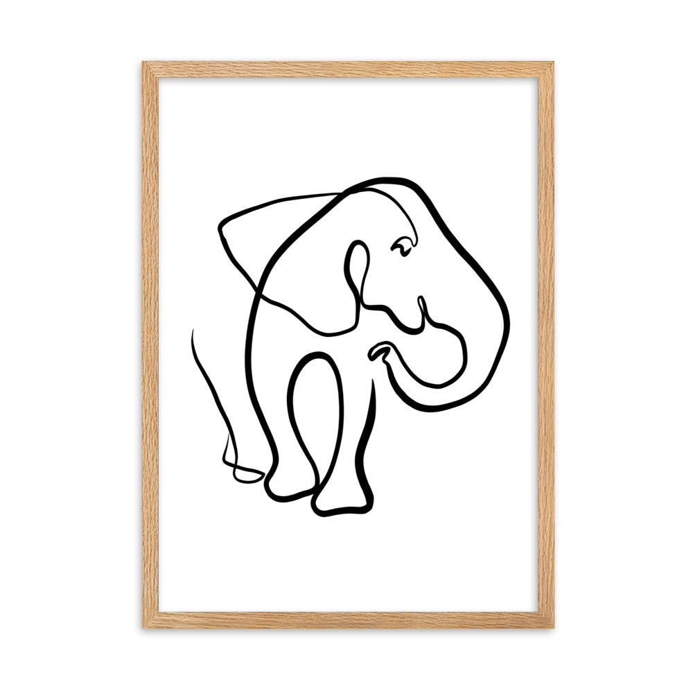 The Elephant I - Framed Art Print