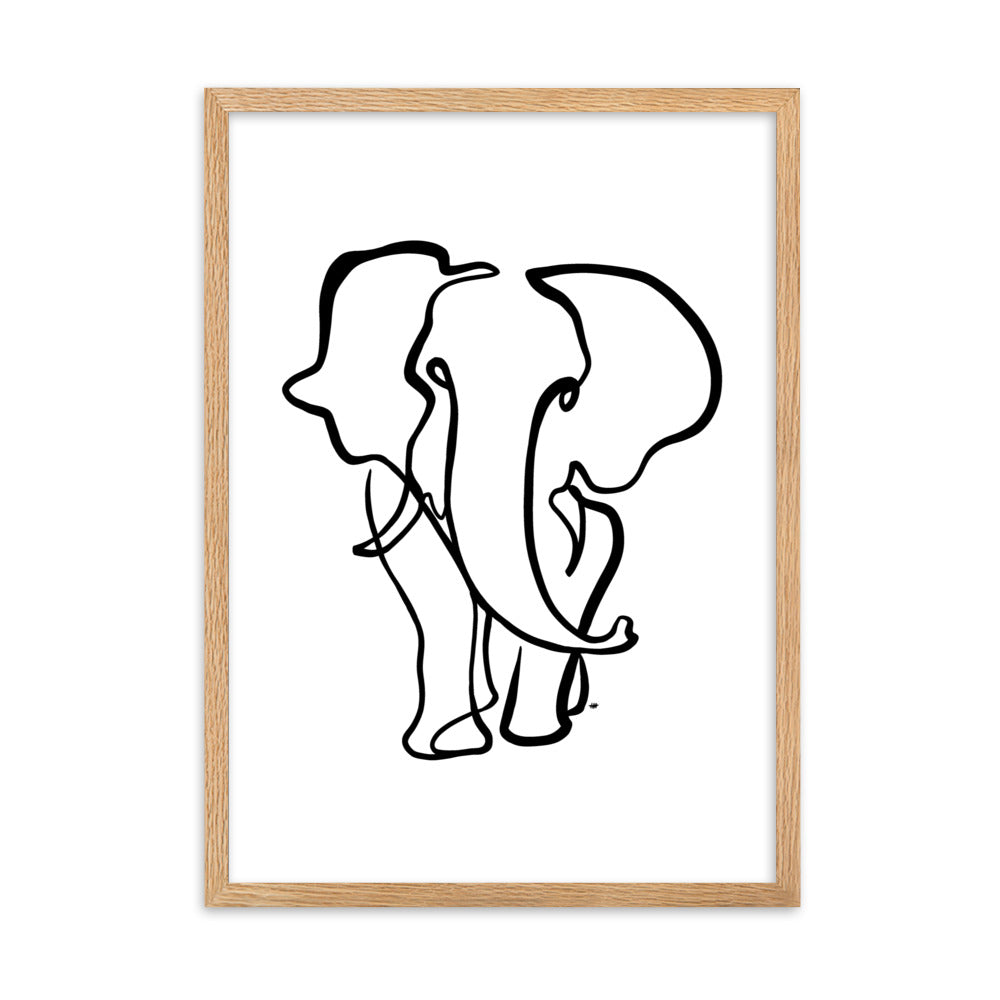 The Elephant II - Framed Art Print