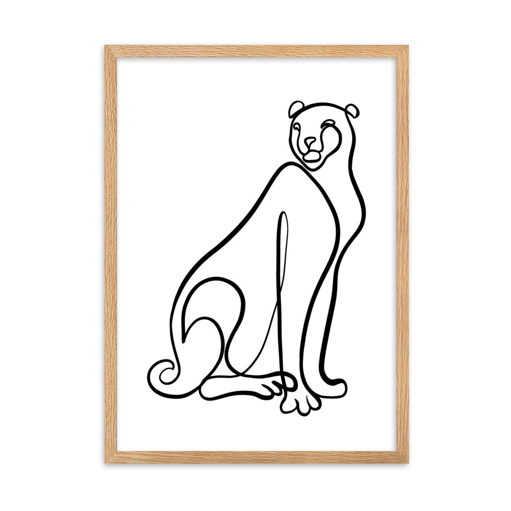 The Cheetah - Framed Art Print