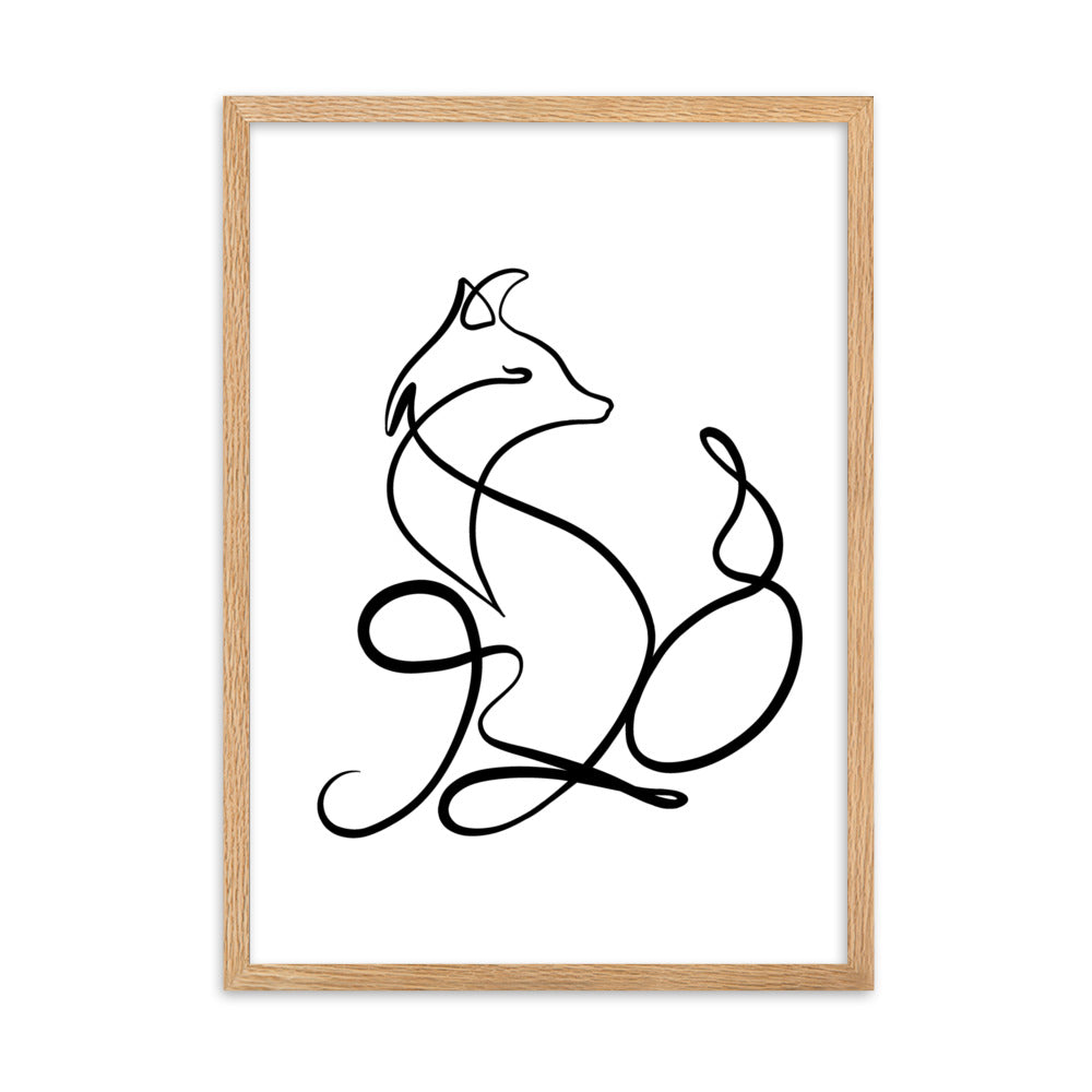The Fox - Framed Art Print