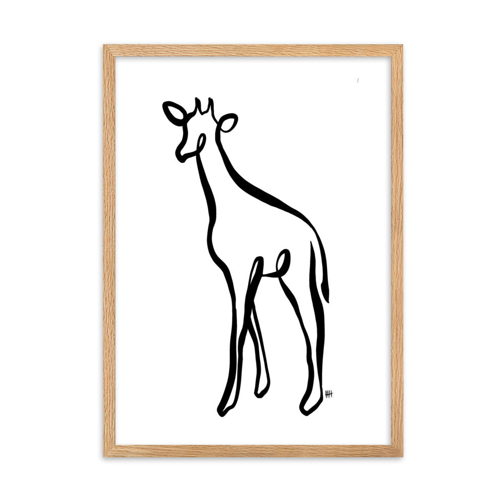 The Giraffe - Framed Art Print