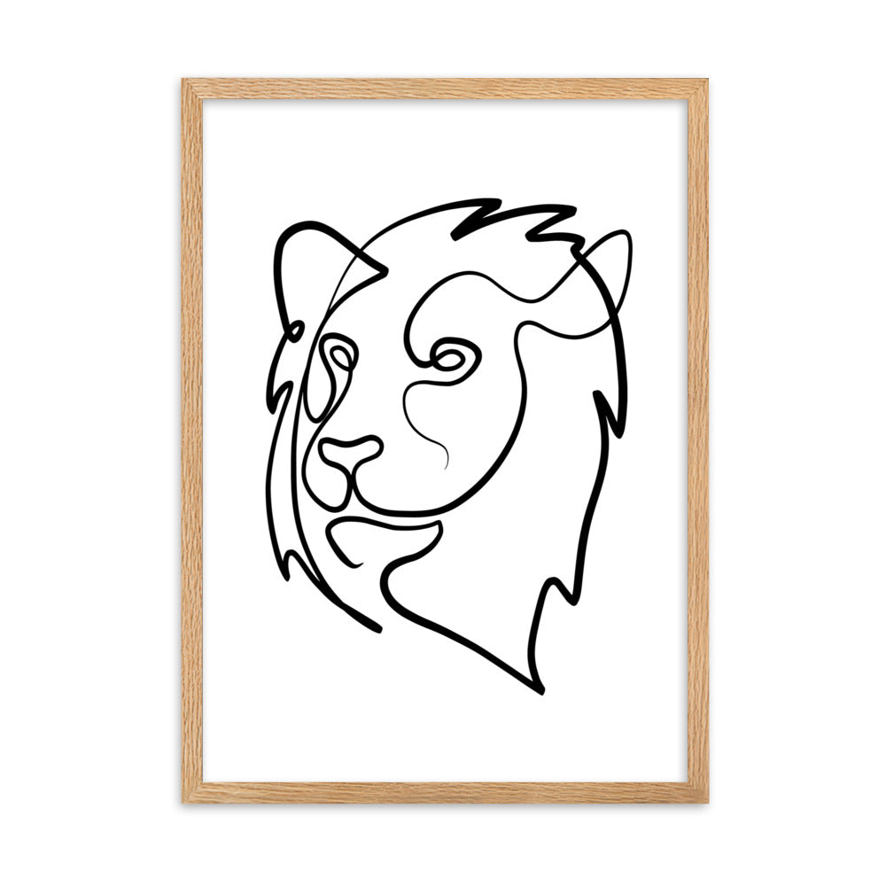 The Lion - Framed Art Print