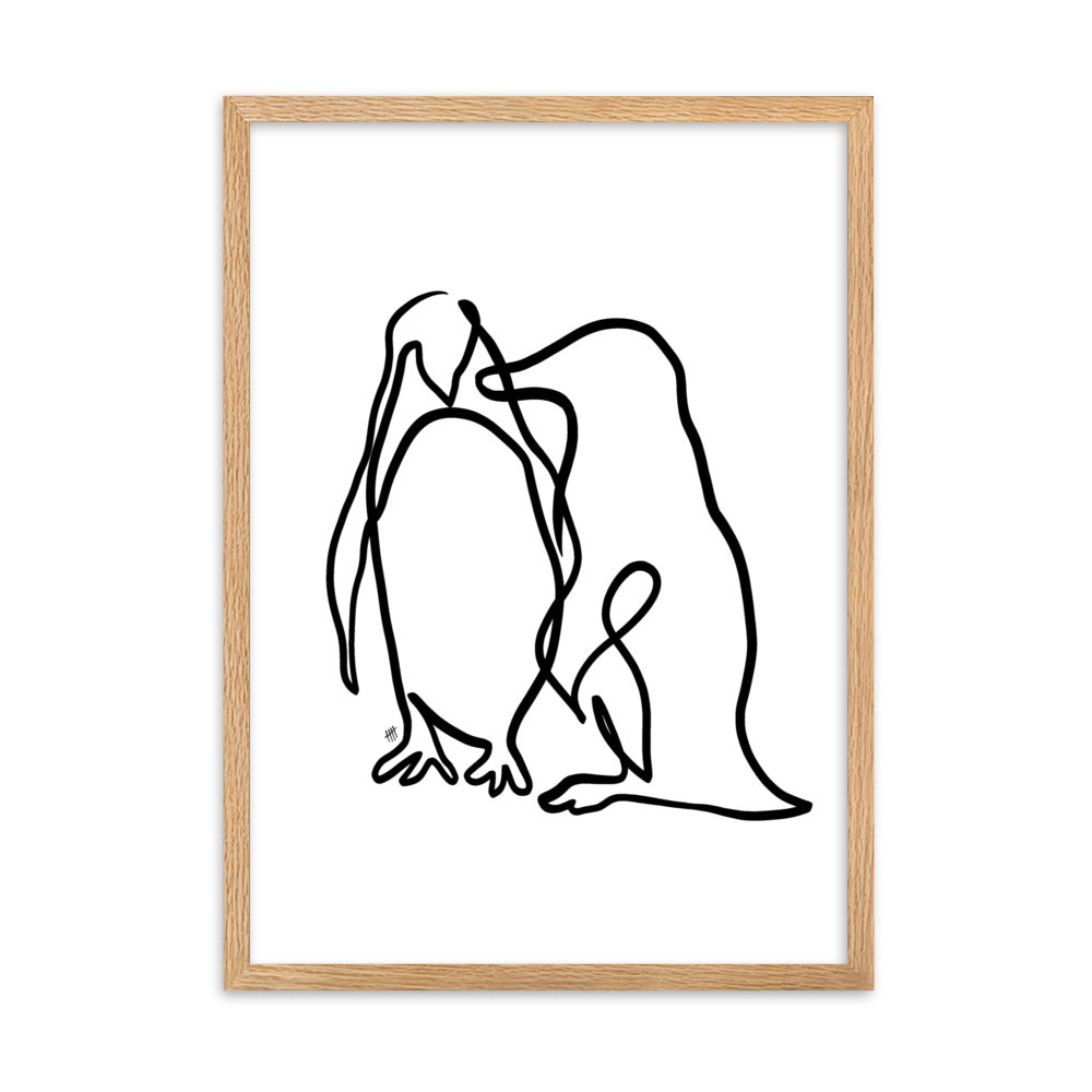 The Penguins - Framed Art Print