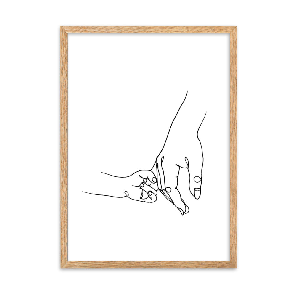 Mother and Daughter - Framed Art Print