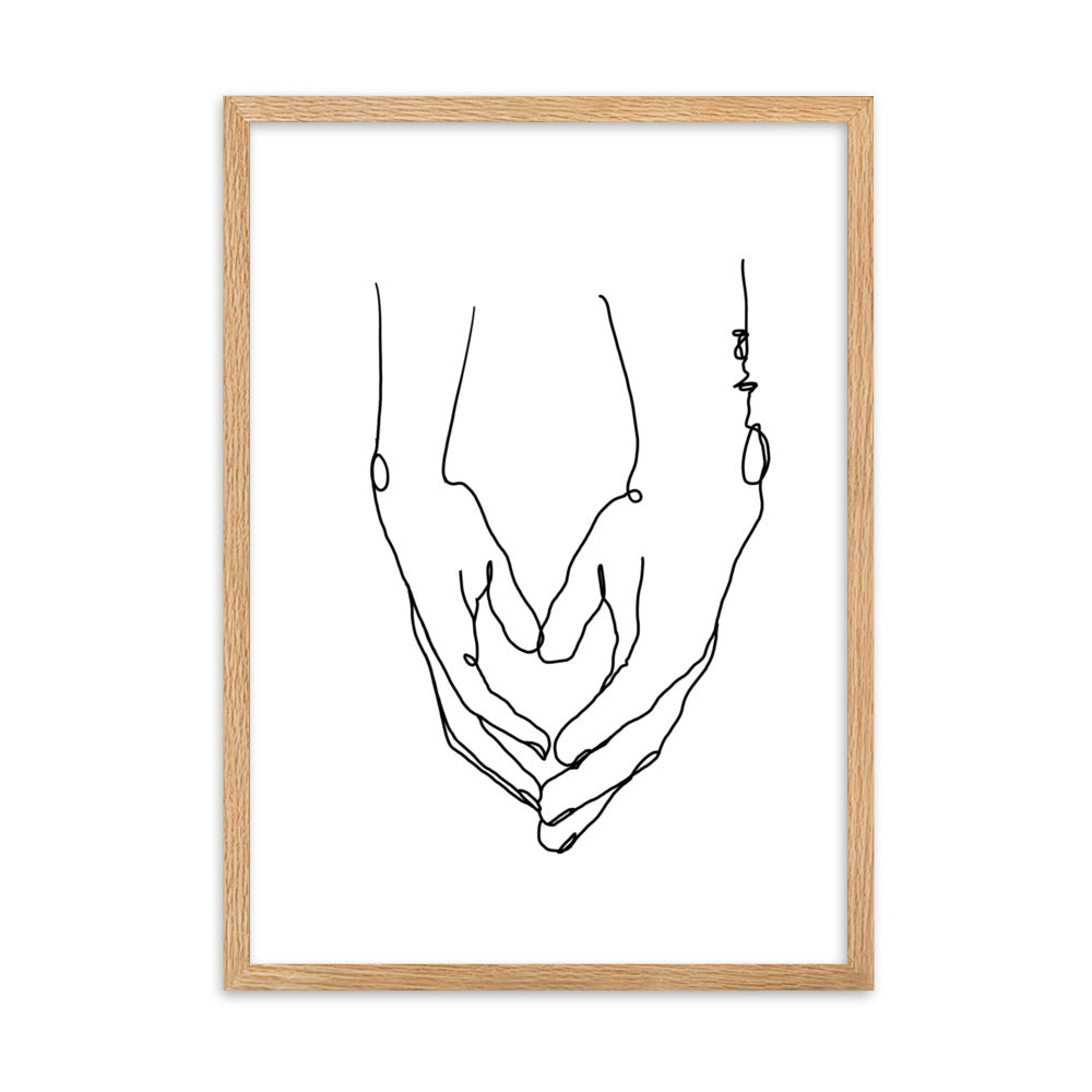 Heart in Your Hands - Framed Art Print