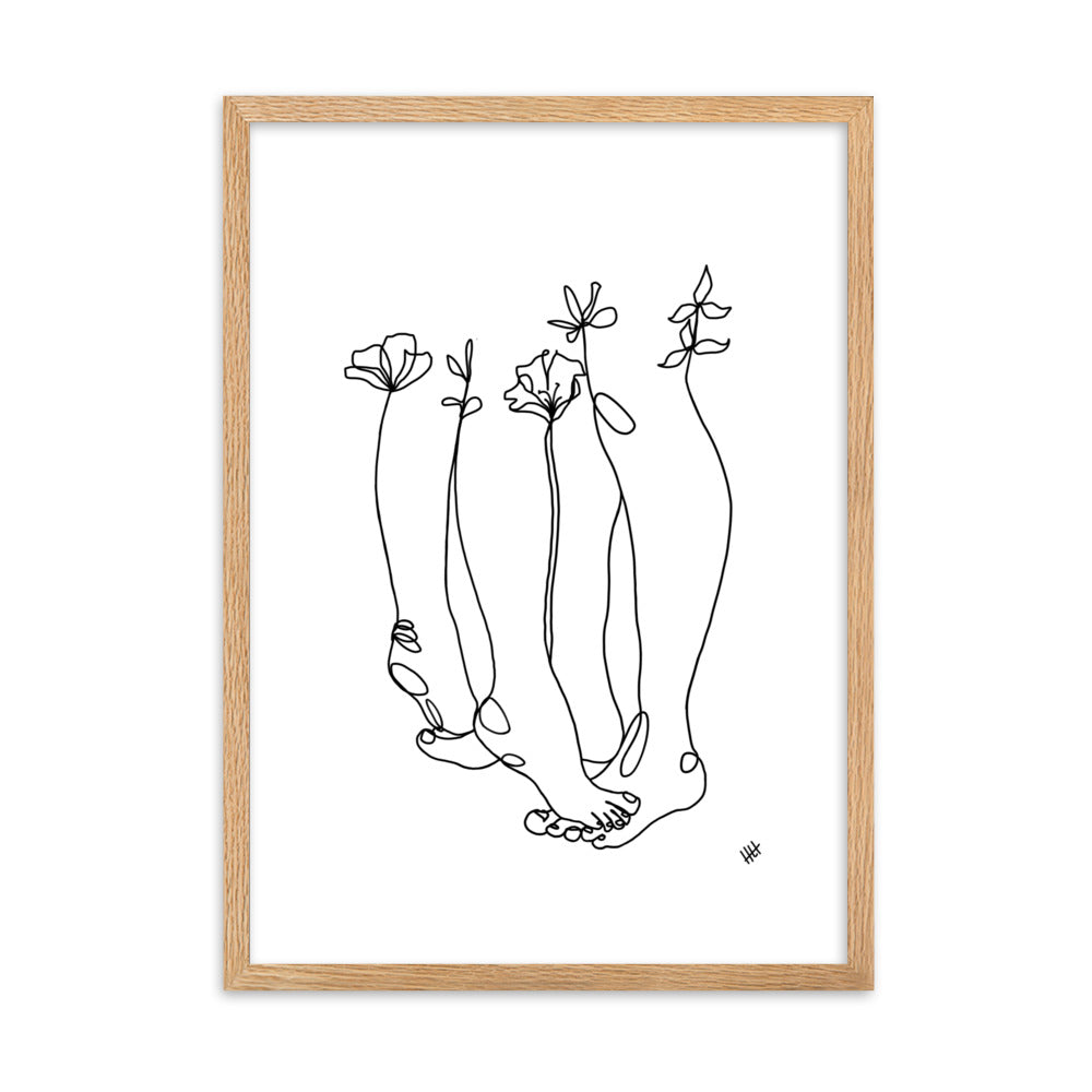 Tippy Toes - Framed Art Print
