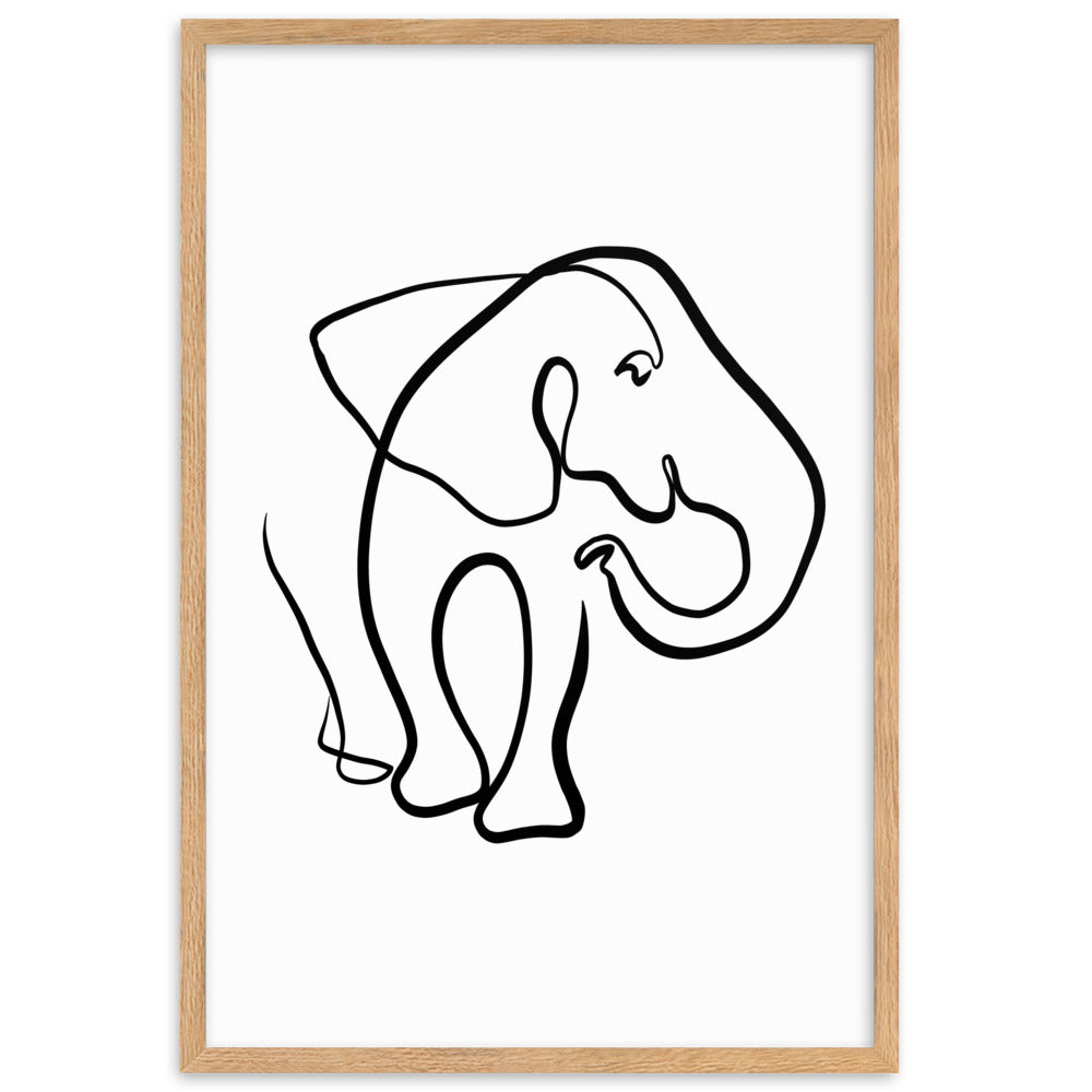 The Elephant I - Framed Art Print