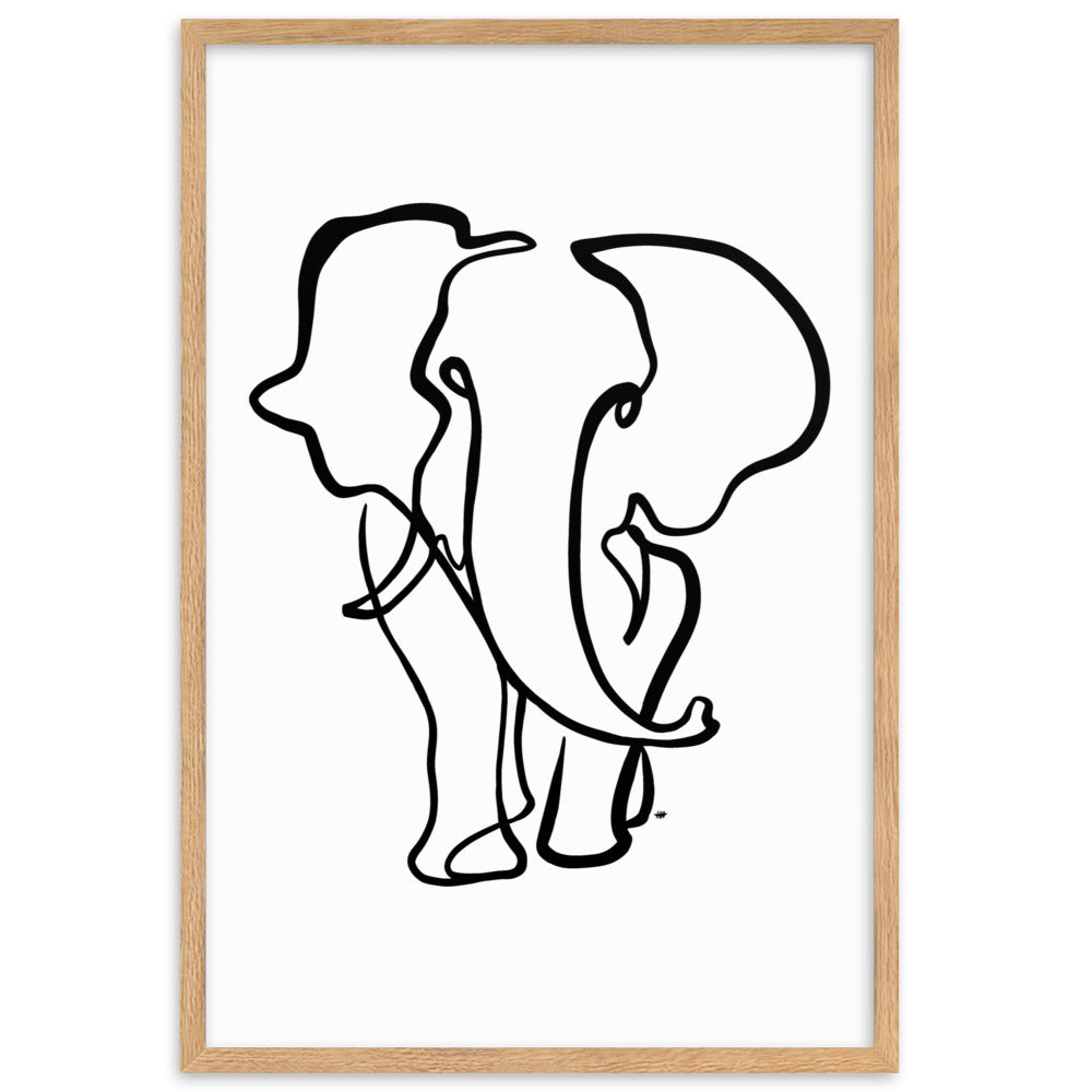 The Elephant II - Framed Art Print