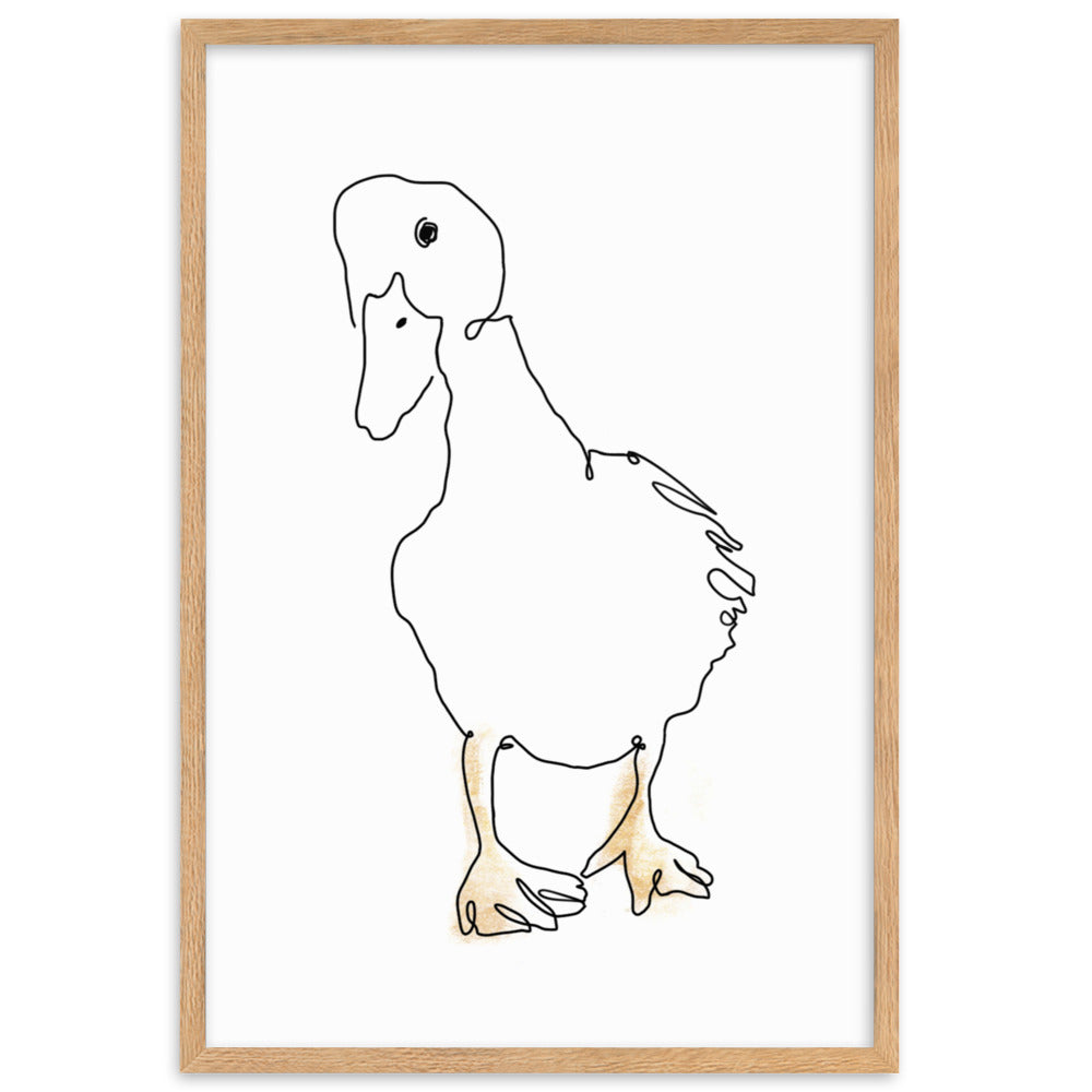 The Duck - Framed Art Print