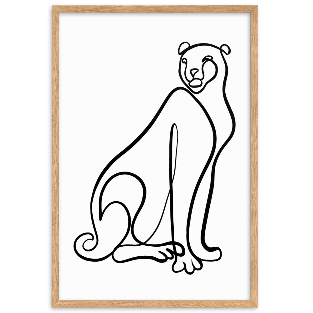 The Cheetah - Framed Art Print