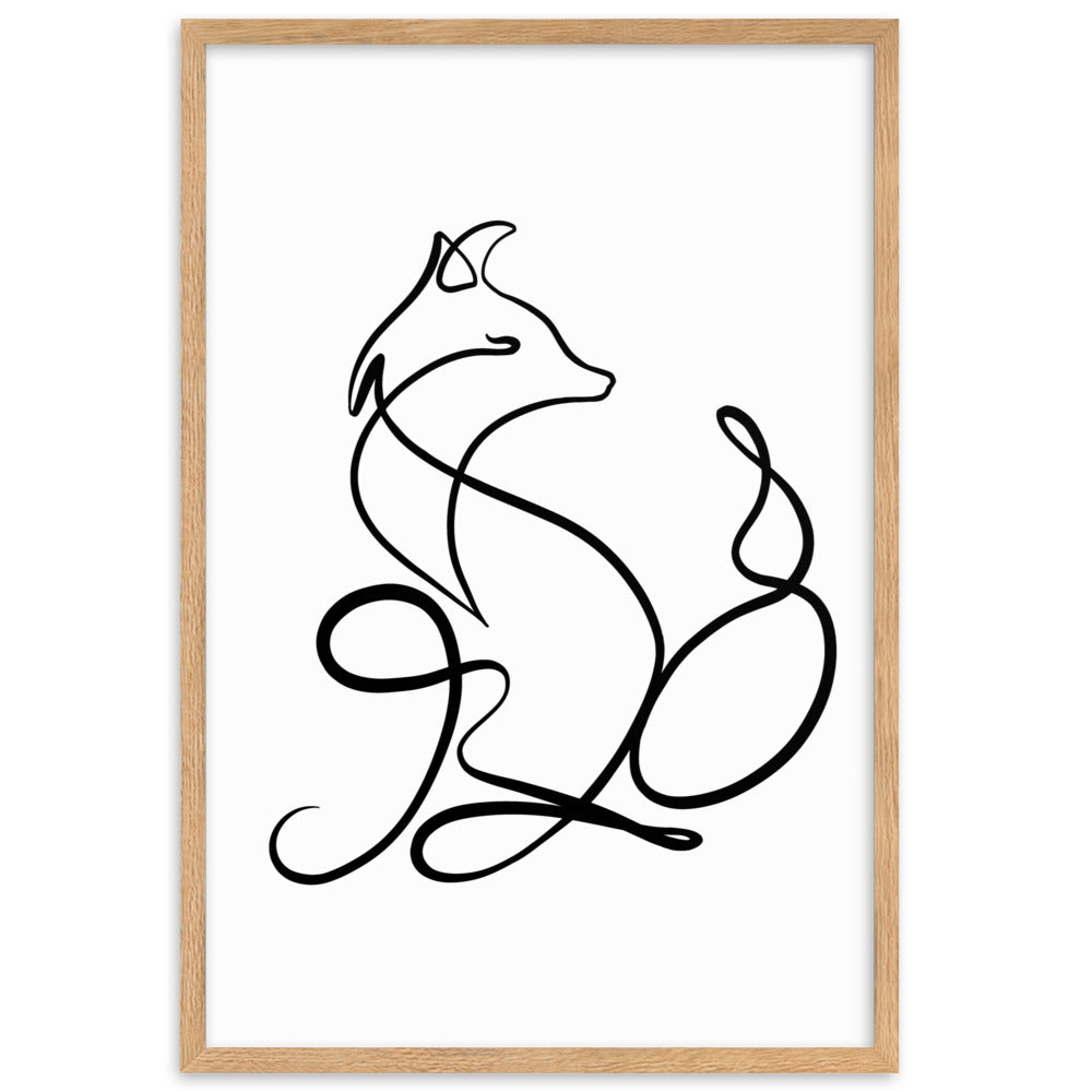 The Fox - Framed Art Print