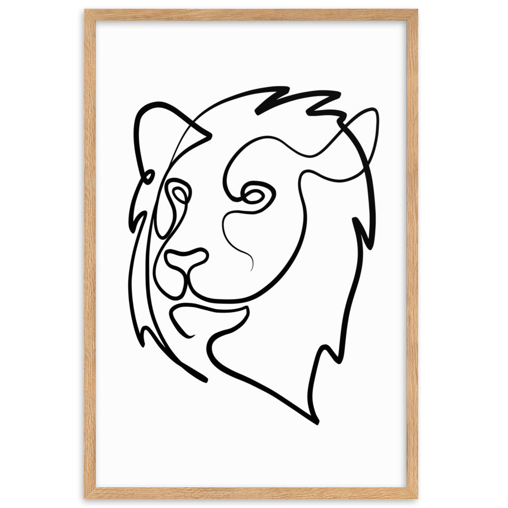 The Lion - Framed Art Print