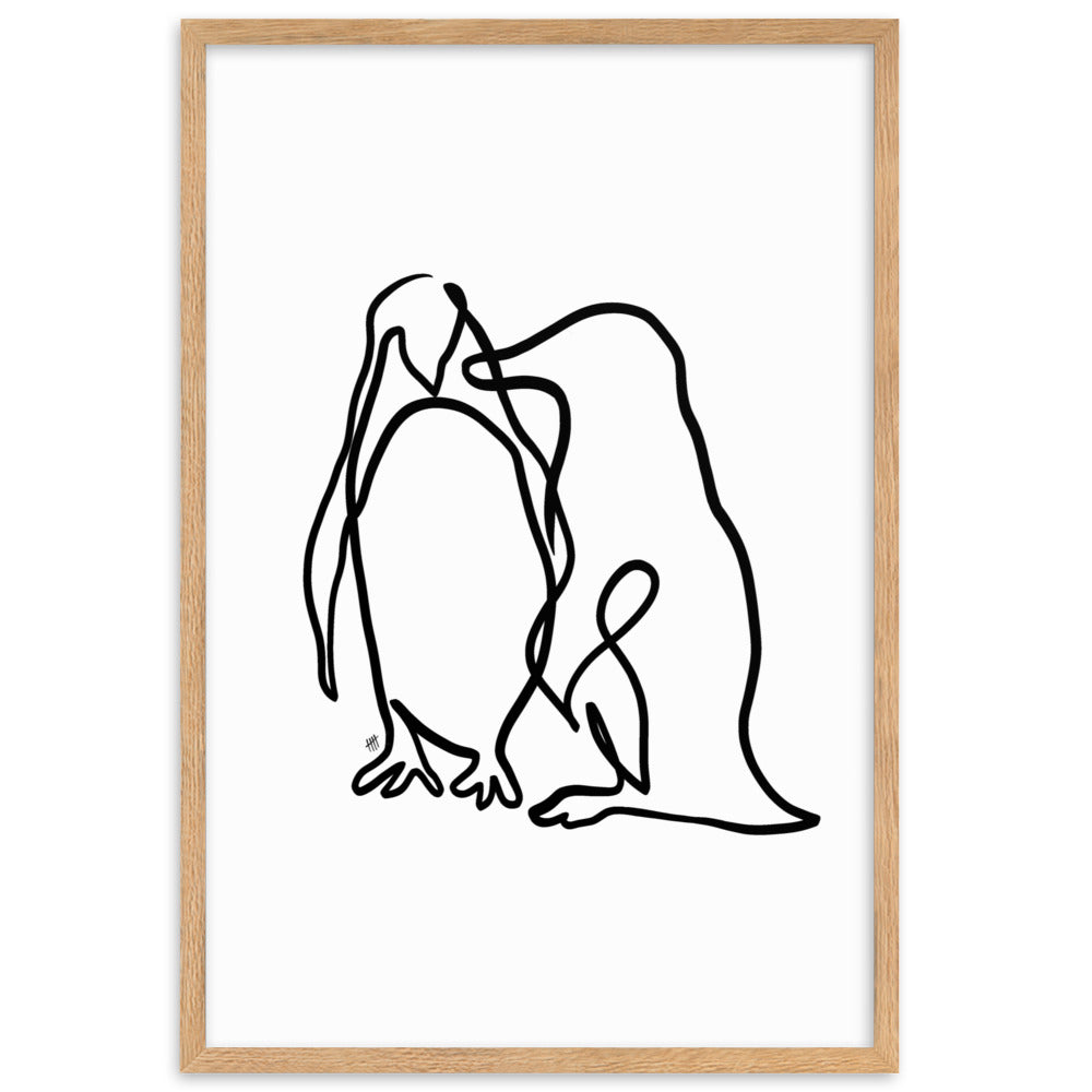 The Penguins - Framed Art Print
