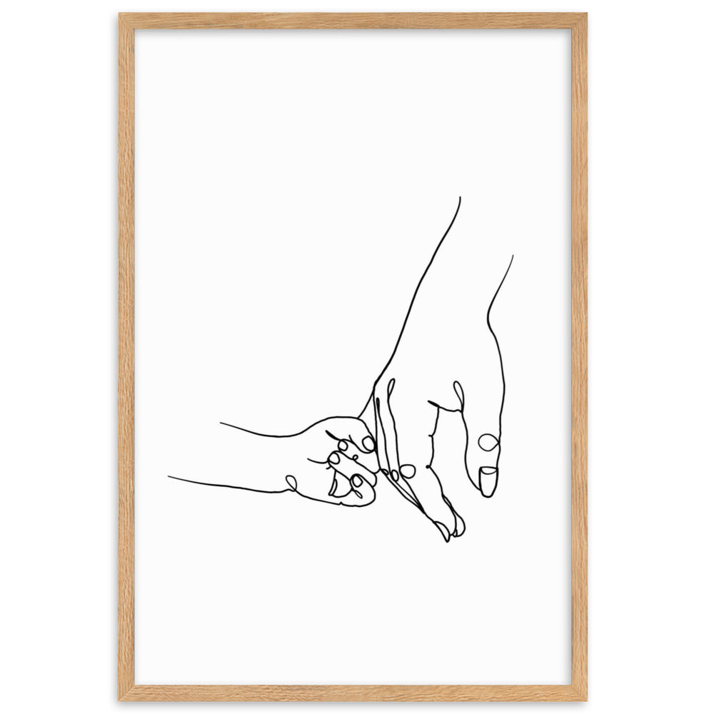 Mother and Daughter - Framed Art Print
