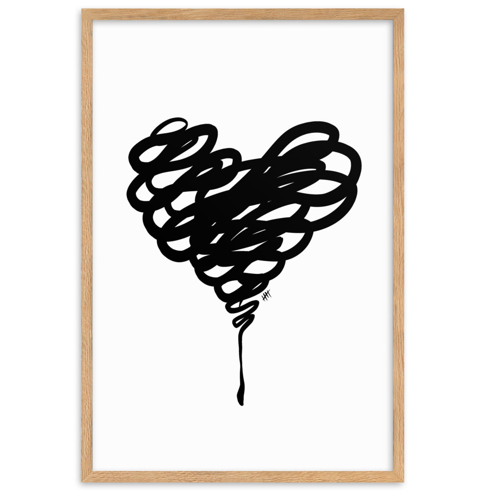 Messy Love - Framed Art Print