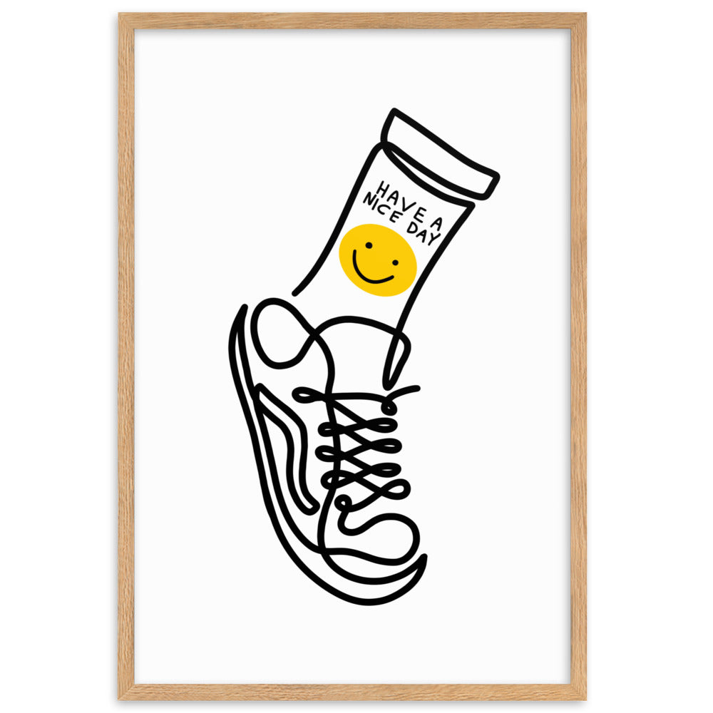 Have A Nice Day - Framed Art Print