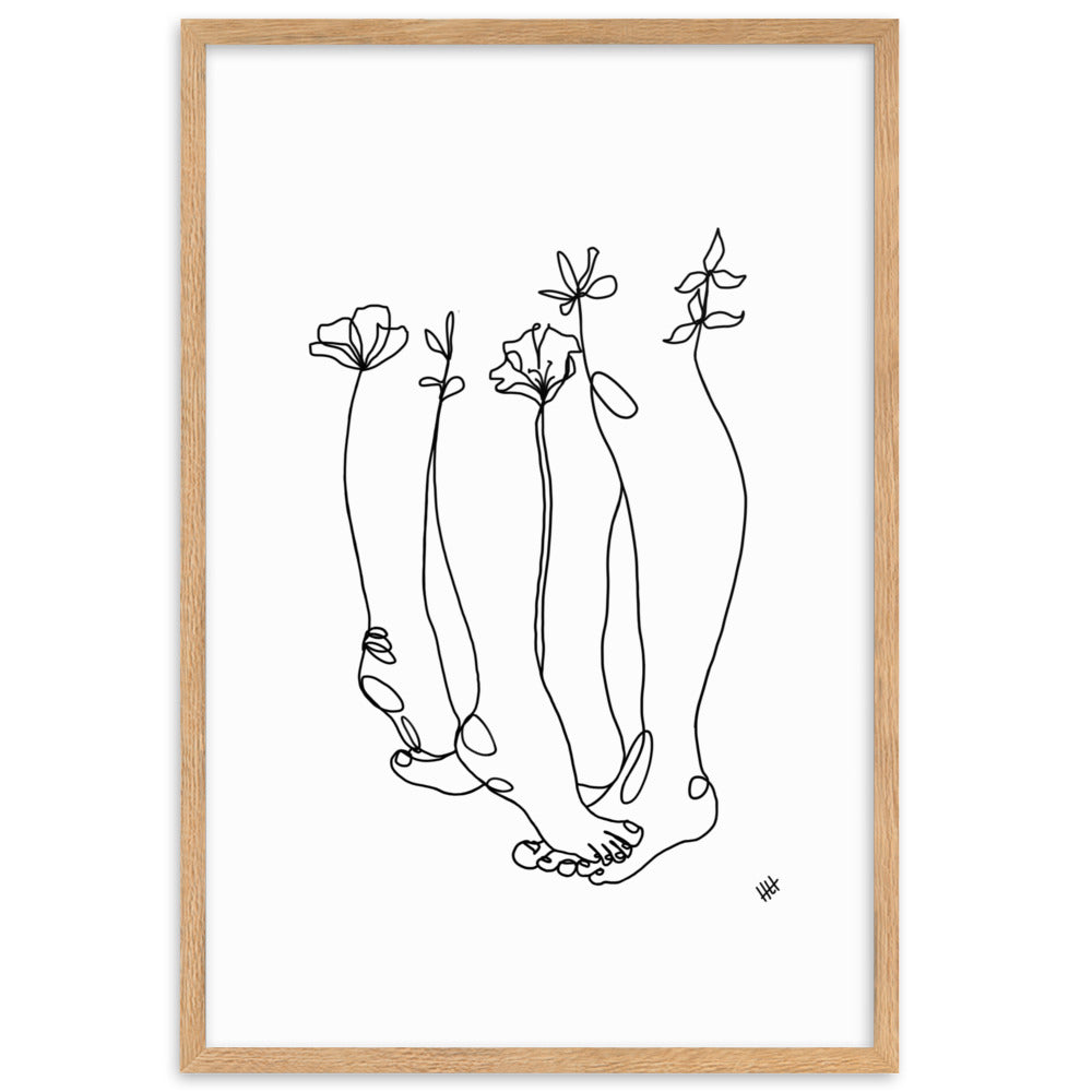 Tippy Toes - Framed Art Print