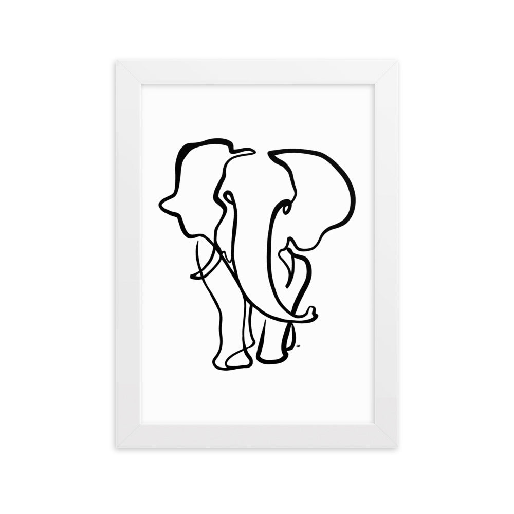 The Elephant II - Framed Art Print