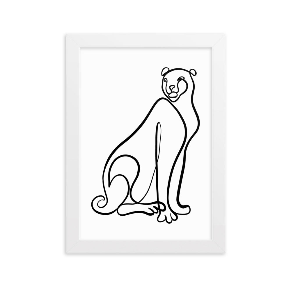 The Cheetah - Framed Art Print