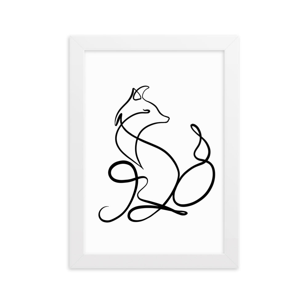 The Fox - Framed Art Print