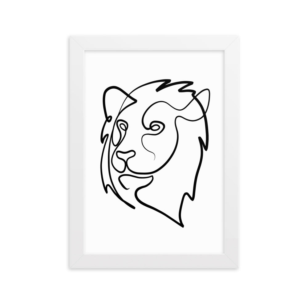 The Lion - Framed Art Print