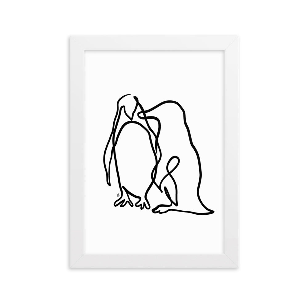 The Penguins - Framed Art Print