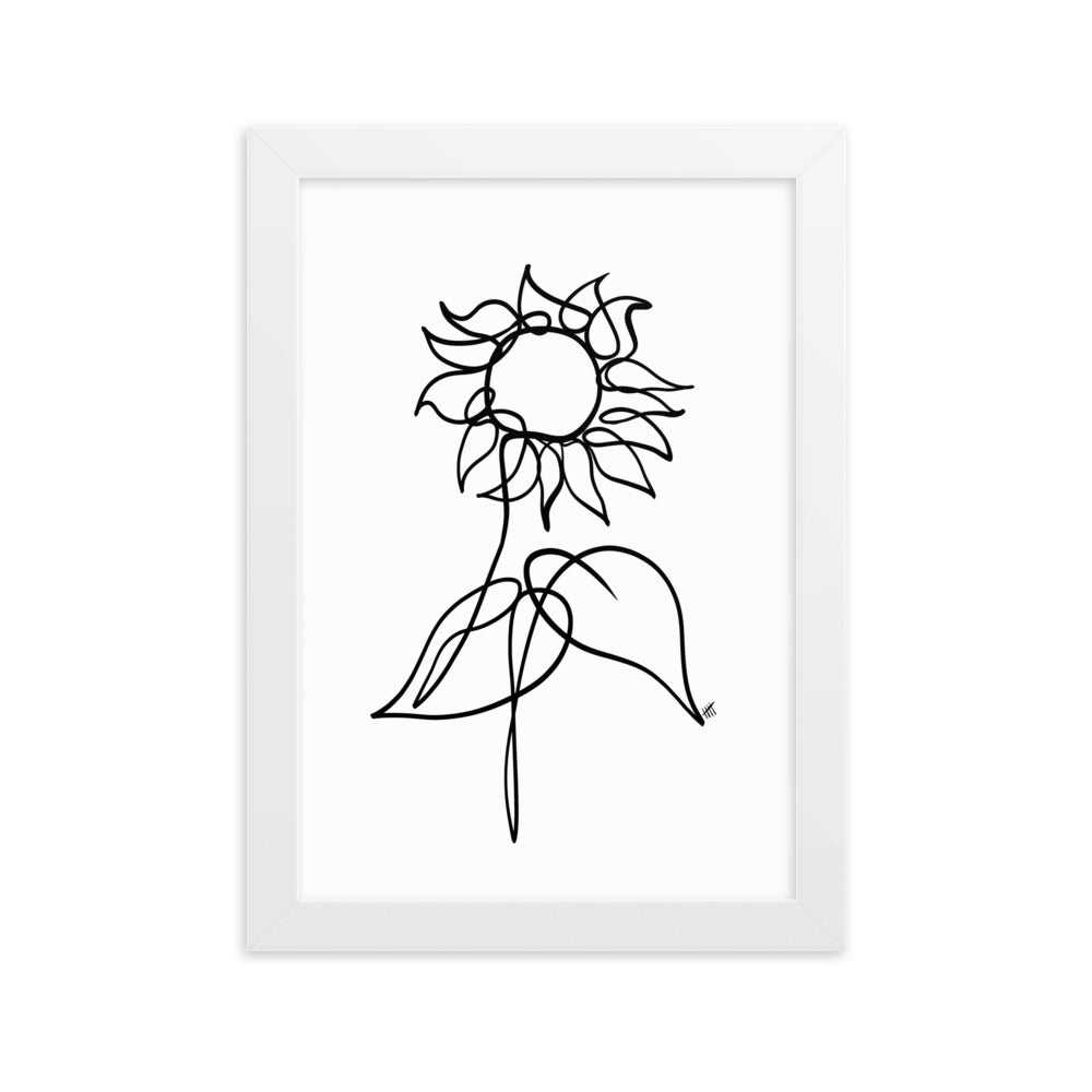 The Sunflower - Framed Art Print