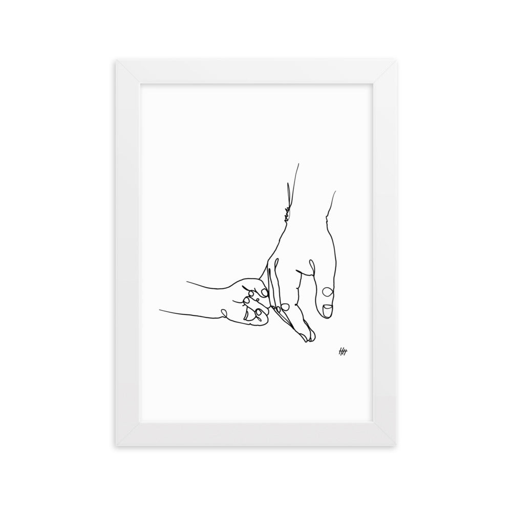 Father and Daughter - Framed Art Print