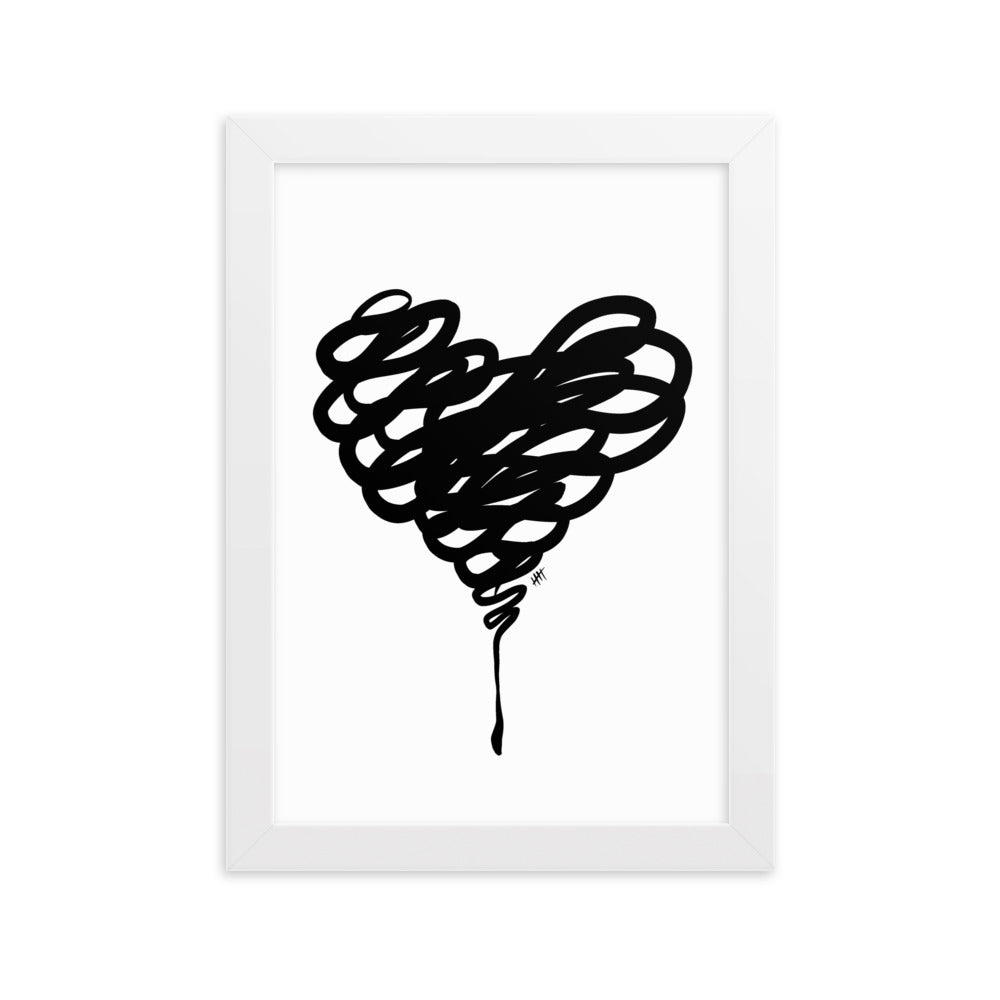Messy Love - Framed Art Print