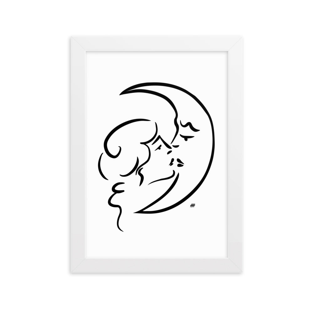 The Moon and I - Framed Art Print