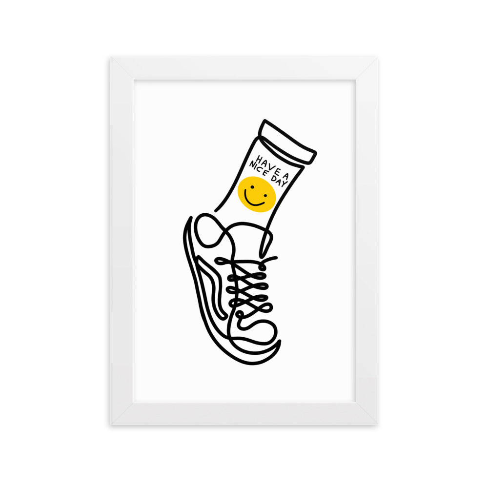 Have A Nice Day - Framed Art Print