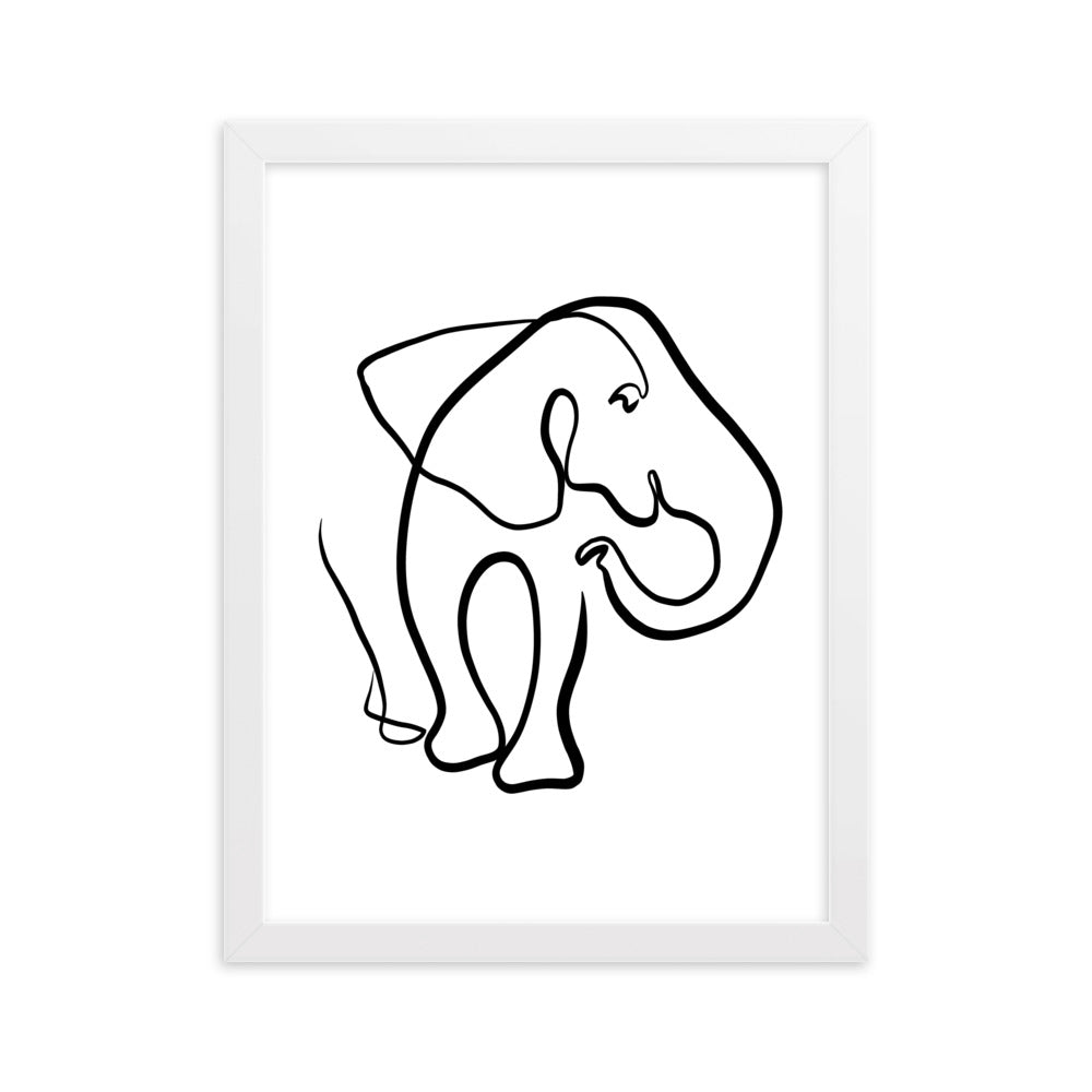 The Elephant I - Framed Art Print