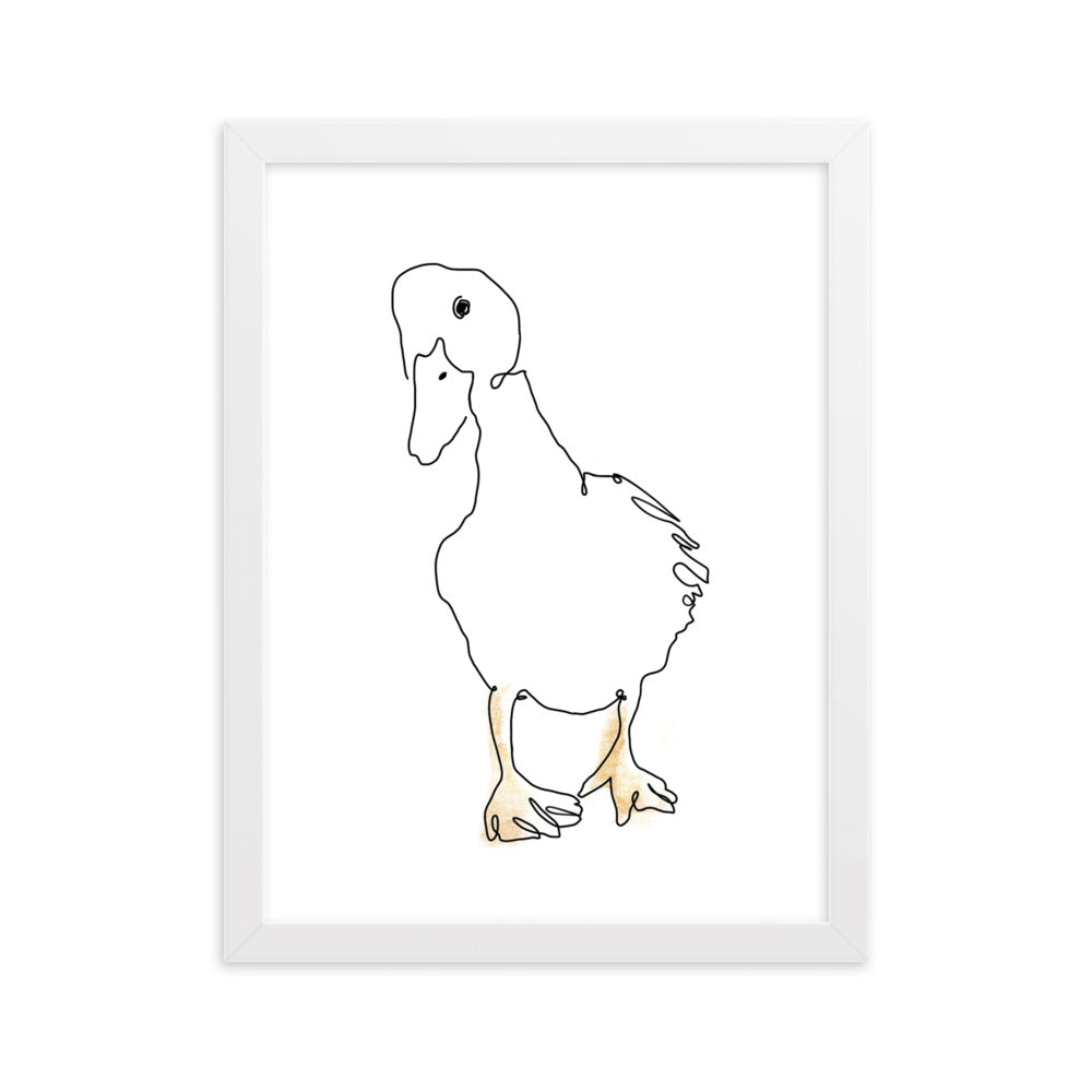 The Duck - Framed Art Print