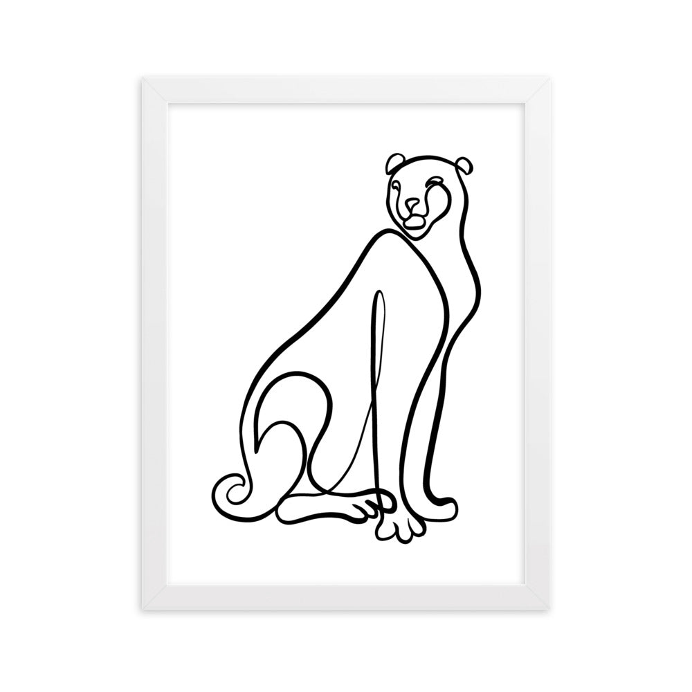 The Cheetah - Framed Art Print