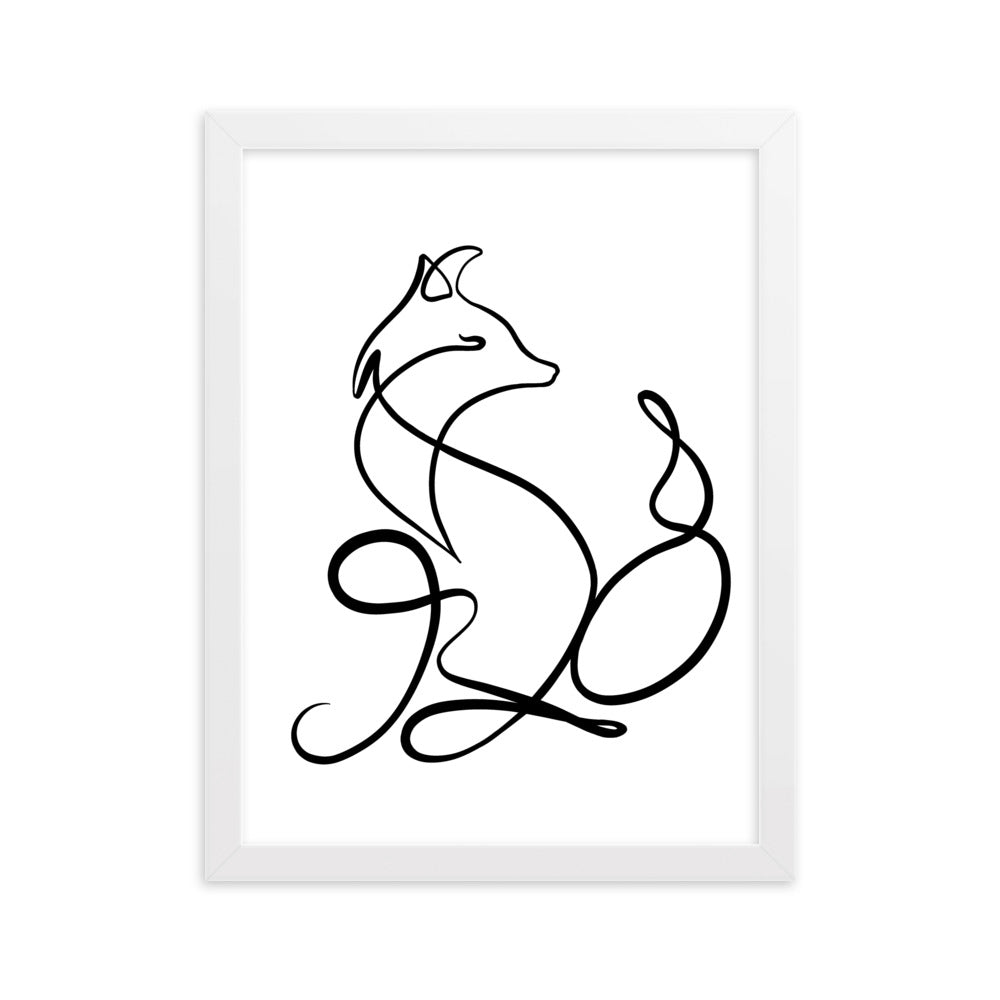 The Fox - Framed Art Print