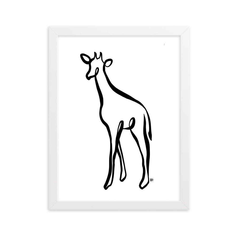 The Giraffe - Framed Art Print