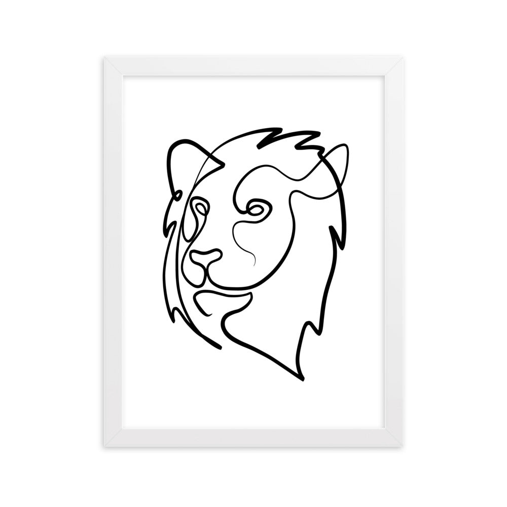 The Lion - Framed Art Print