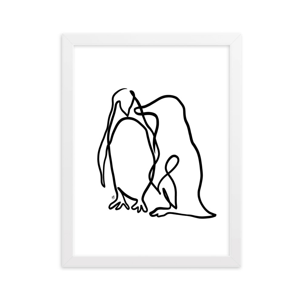 The Penguins - Framed Art Print