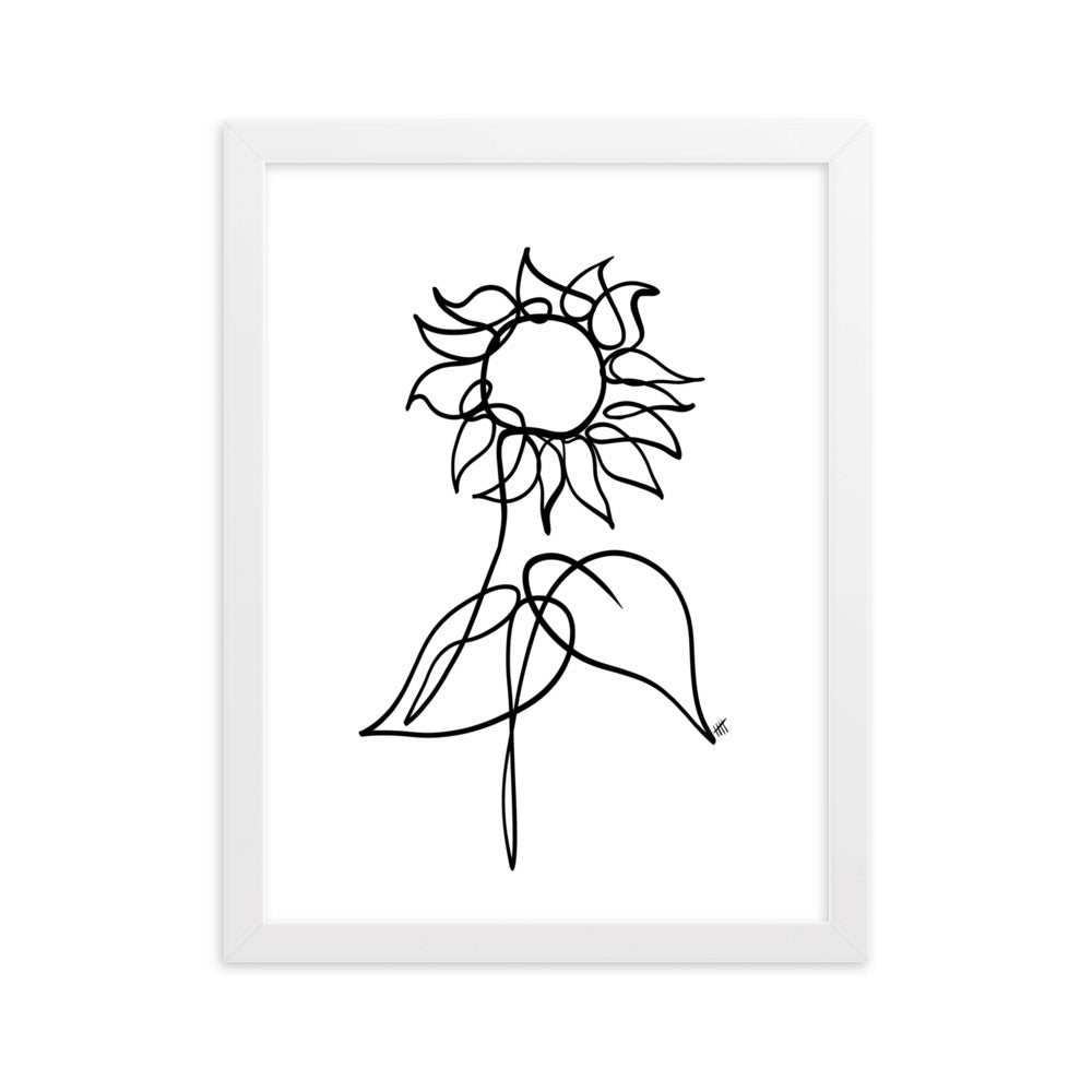 The Sunflower - Framed Art Print