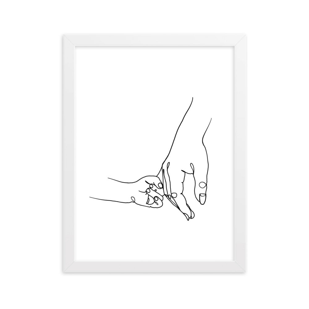 Mother and Daughter - Framed Art Print