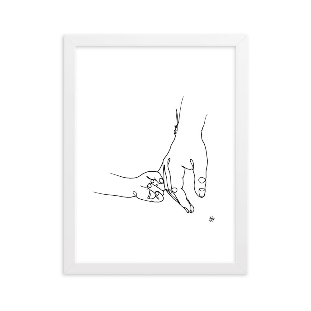 Father and Daughter - Framed Art Print
