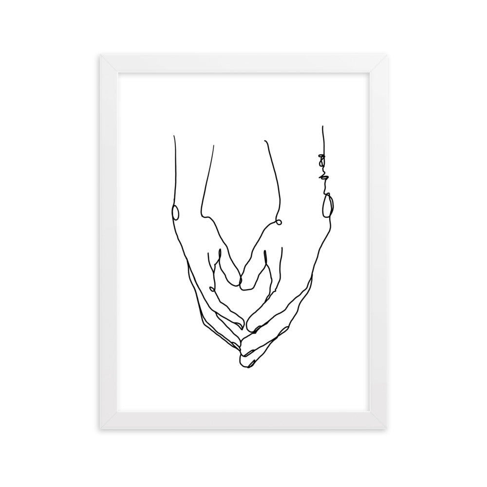 Heart in Your Hands - Framed Art Print