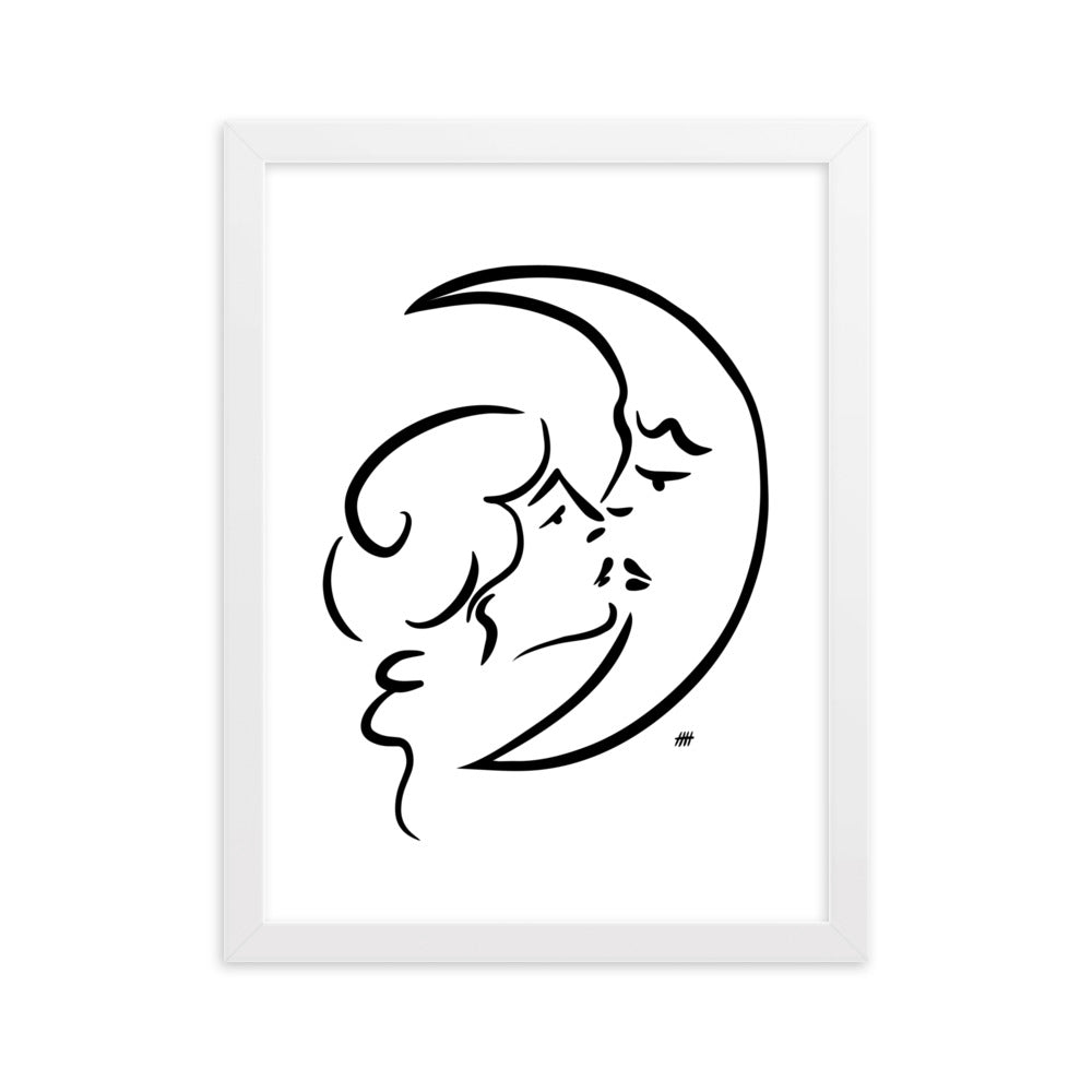 The Moon and I - Framed Art Print